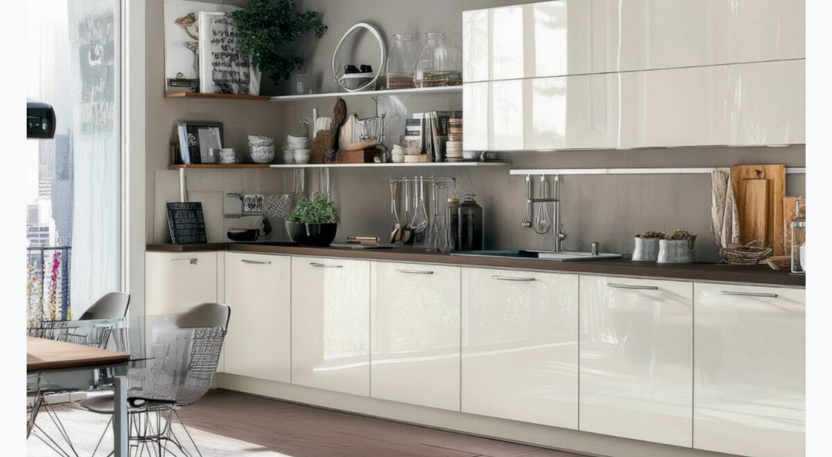 Gloss White Modern Euro cabinetry