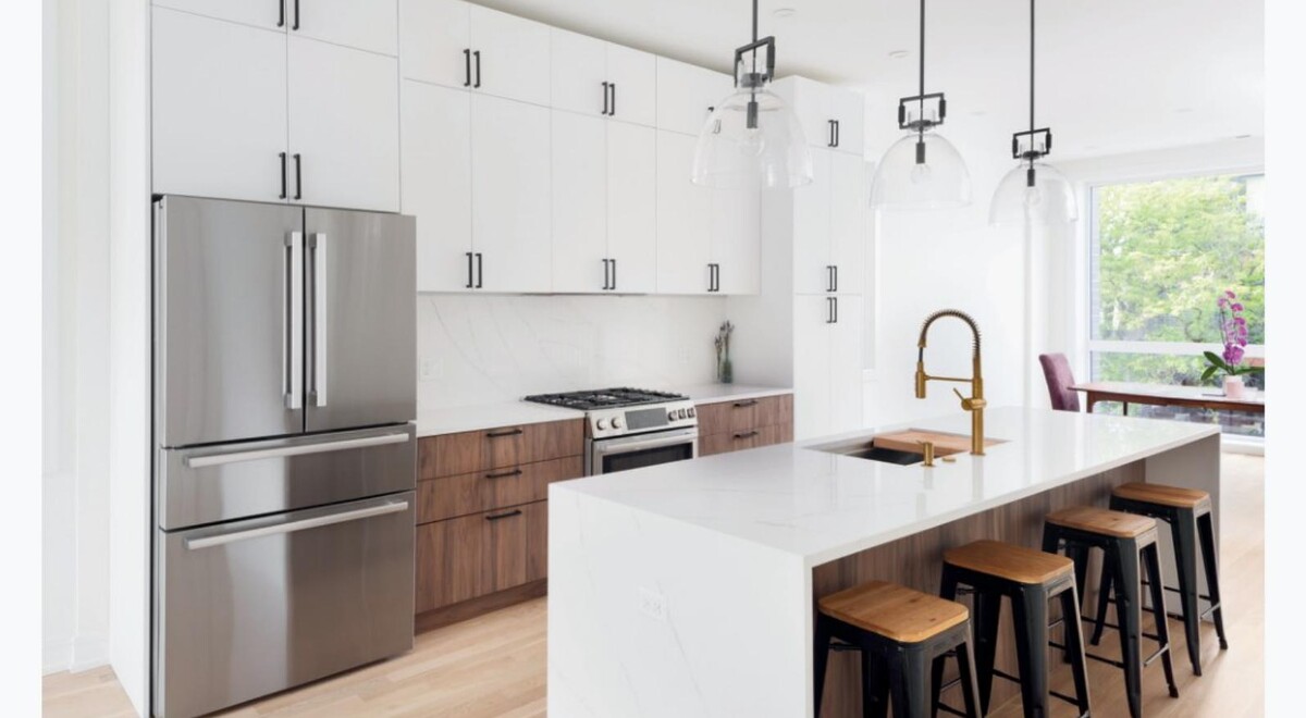 Matte White Modern Euro cabinetry